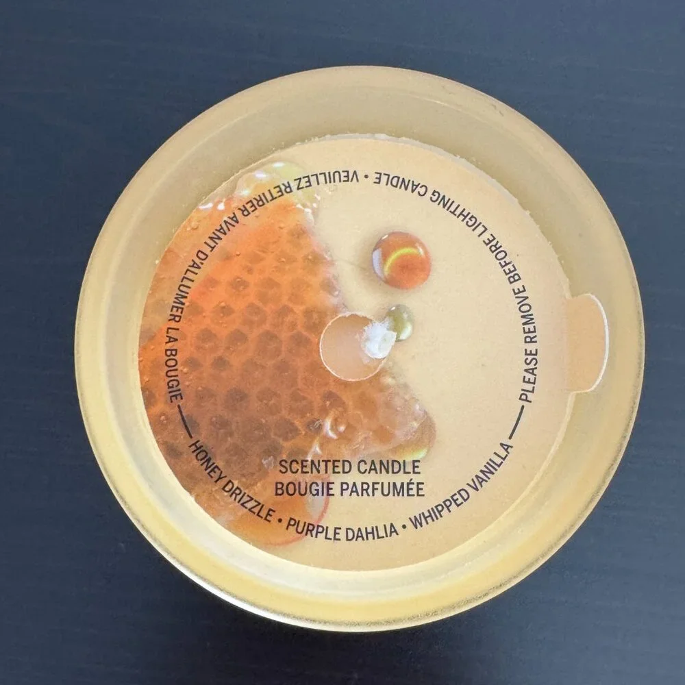 Victoria’s Secret PINK Honey Single Wick Scented Candle + Wildflower Seeds Cover